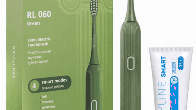 Звуковая щетка Revyline RL060 Green и паста для зубов Смарт