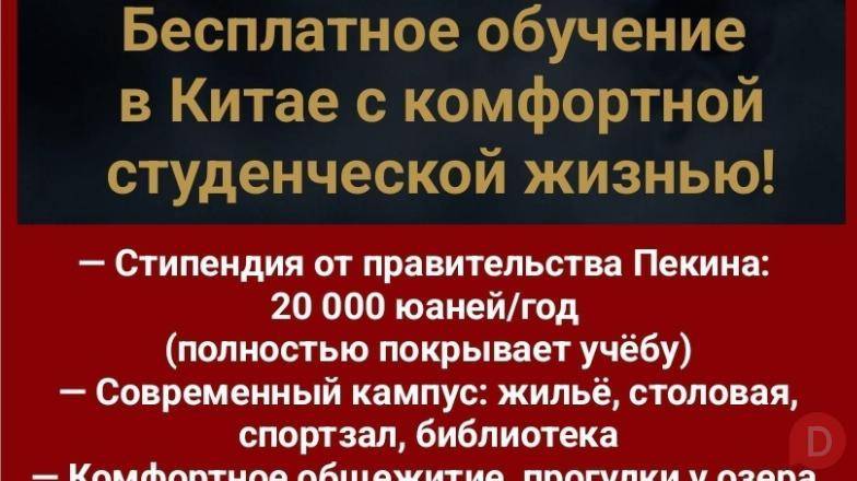 Бесплатное обучение в Китае с комфортной студенческой жизнью! Bishkek - изображение 1