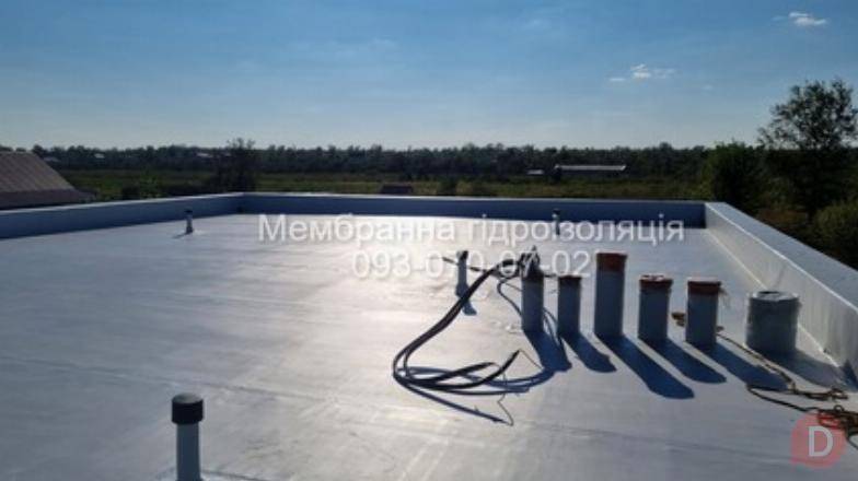 Плоска покрівля на котеджах. ПВХ мембрана Днепропетровск - изображение 1