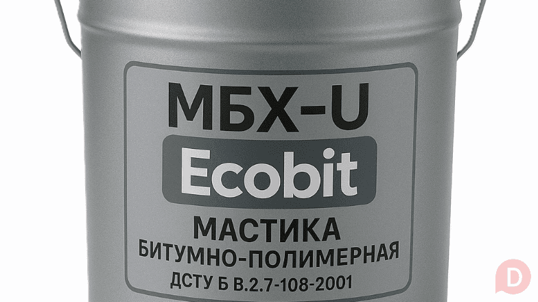 МБХ-У Ecobit Мастика покрівельна бітумно-полімерна ДСТУ Б В.2.7-108-20 Днепропетровск - изображение 1