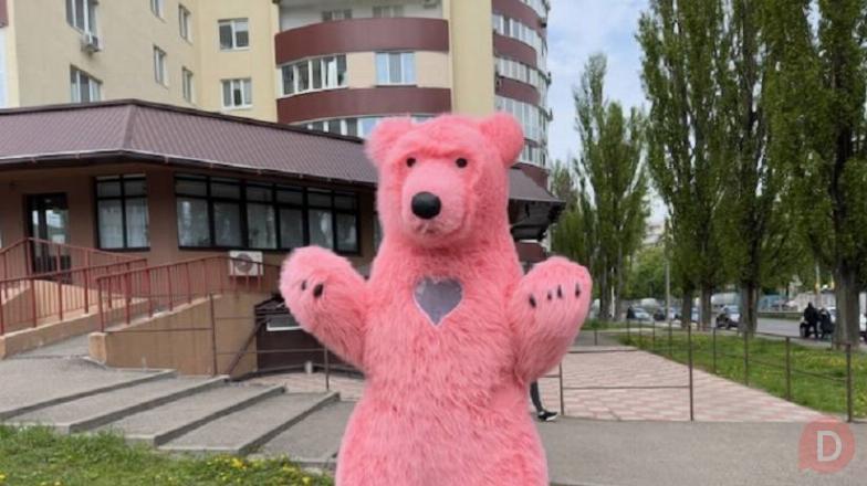 Костюм медведя розовый Киев - изображение 1