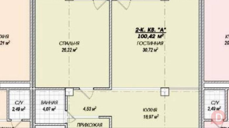 Продаётся 2х комнатная квартира премиум класса 100м2 район Байтик Баат Bishkek - изображение 1