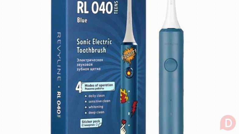 Электрическая щетка Revyline RL040 Teens Blue с наклейками Самара - изображение 1