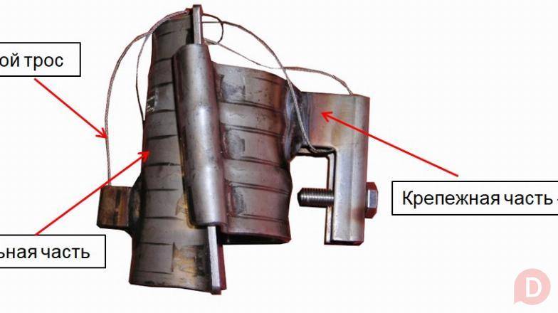 Самоблокирующиеся держатели кабеля из н/ж стали для угольных шахт Алматы - изображение 1