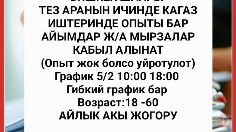 Бишкек шаары тез аранын ичинде кагаз иштеринде опыт бар айымдар жана м Bishkek - изображение 1