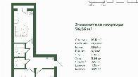 Продаю! 2к.кв. 74 м2, ПСО, ЖК «Экокомплекс О2 » 103т.$ ПСО 2квартал 20
