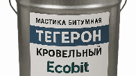 Тегерон Покрiвельний EКОБIТ - покрівельна бітумна мастика вiдро 20 кг