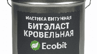 Мастика бітумна БІТЕЛАСТ - ПОКРIВЕЛЬНИЙ Ecobit вiдро 20 кг