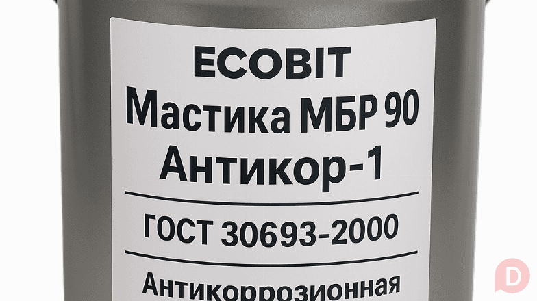 Мастика МБР 90 Ecobit Антикор-1 ГОСТ 30693-2000 антикоррозионная 20 кг Днепропетровск - изображение 1