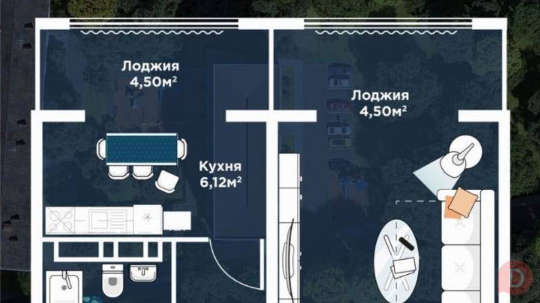 1 комнатная квартира в Пишпеке! ПСО! Бишкек - изображение 1