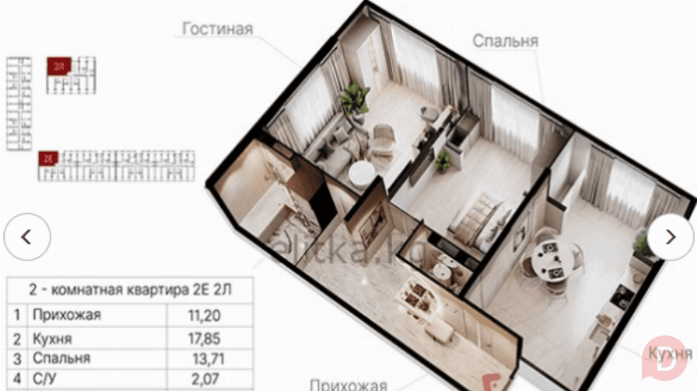 Срочно продаю! 3к. Студия ,105 сер, 65м2, 4/5, с рем, КЫЗЫЛ АСКЕР ,79 Bishkek - изображение 1