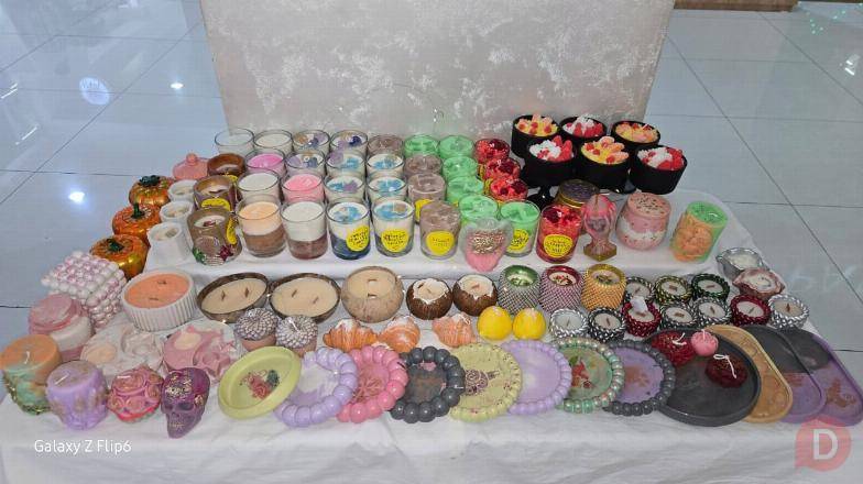 Свечи ручной работы с атмосферой уюта и эстетики! Шымкент - изображение 1