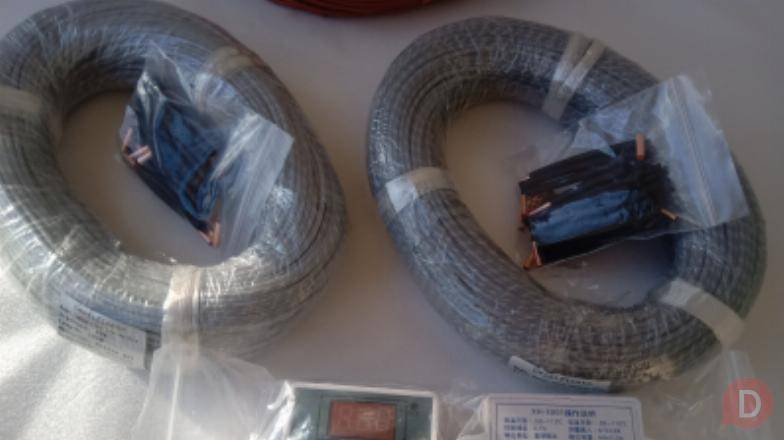 Теплые полы кабель нагревательный 100м ( 2 терморегулятора цифровых в Липецк - изображение 1