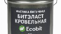 Мастика битумная ведро 20,0 кг БИТЭЛАСТ - КРОВЕЛЬНЫЙ Ecobit