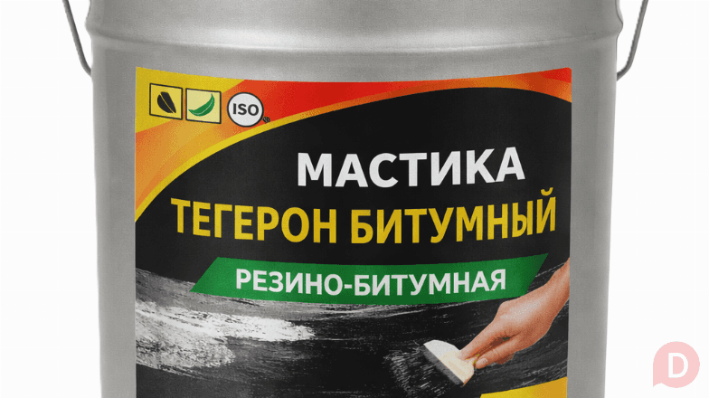 ТЕГЕРОН Битумный ЭКОБИТ ведро 20,0 кг мастика резино-битумная Днепропетровск - изображение 1