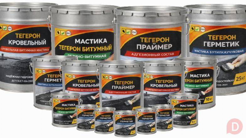 Мастика ТЕГЕРОН Ecobit ДСТУ Б В.2.7-108-2001 ( ГОСТ 30693-2000 ) Днепропетровск - изображение 1