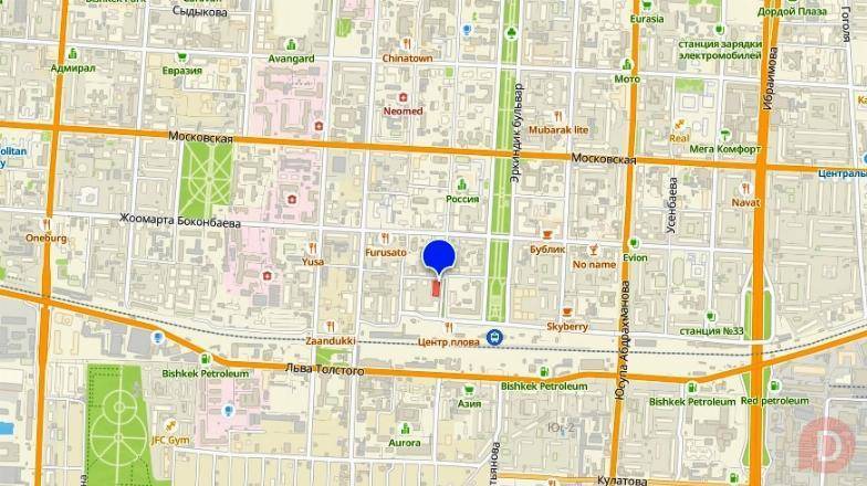 Сдаётся офис 200м2 в Золотом квадрате вдоль сквера (Раззакова/Чуйкова) Bishkek - изображение 1