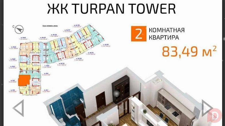 Срочно Срочно Срочно Продается 2-ком.квартира , ПСО, 83.5м2 Bishkek - изображение 1