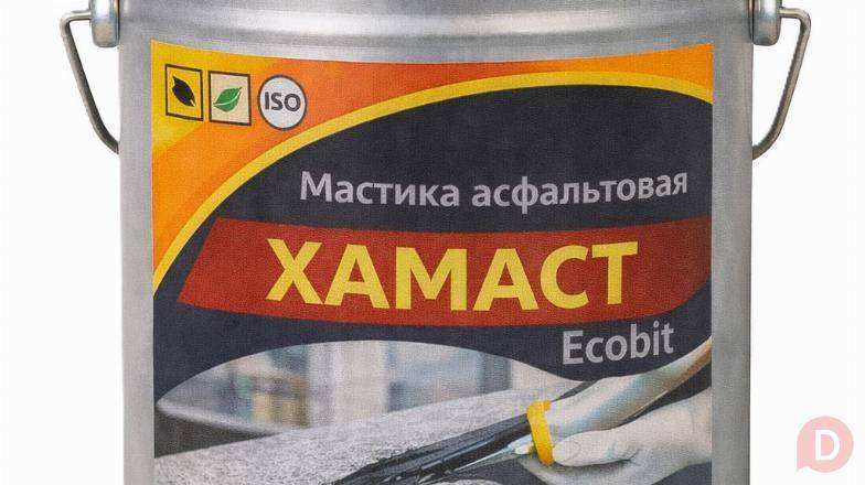 Мастика асфальтовая ХАМАСТ ЭКОБИТ ведро 5,0 кг ДСТУ Б.В.2.7-108-2001 Днепропетровск - изображение 1