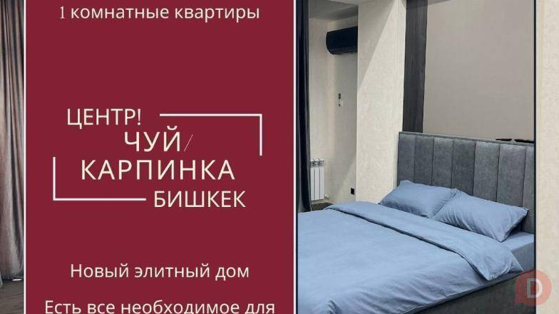 Элитные 1-комнатные квартиры посуточно Бишкека Бишкек - изображение 1