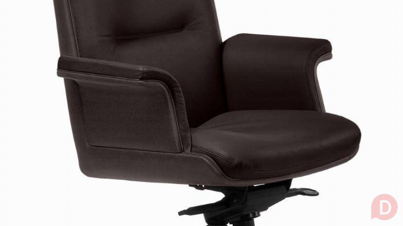 Кресло премиум руководителя Стил Нотабл А натуральная кожа Балашиха - изображение 1