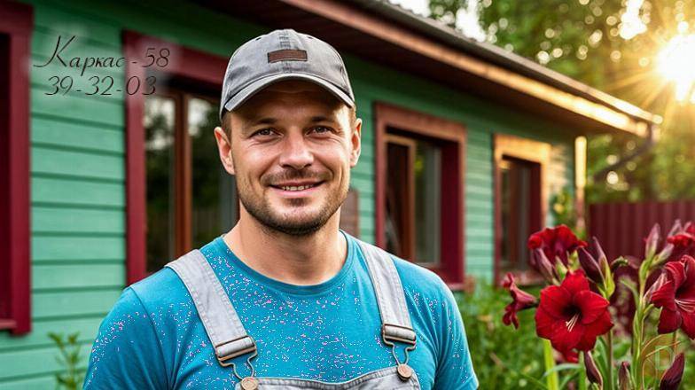 Построим дачный домик в Нефтянике в Пензе Каркас-58 Пенза - изображение 1