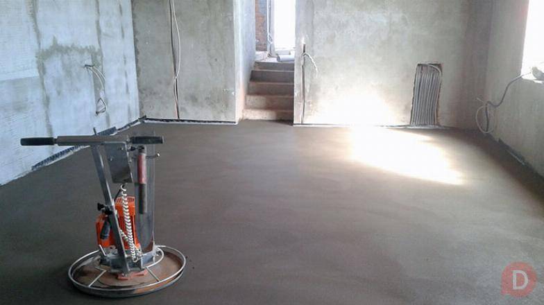 Механизированная полусухая стяжка, выравнивание пола в Пензе Пенза - изображение 1