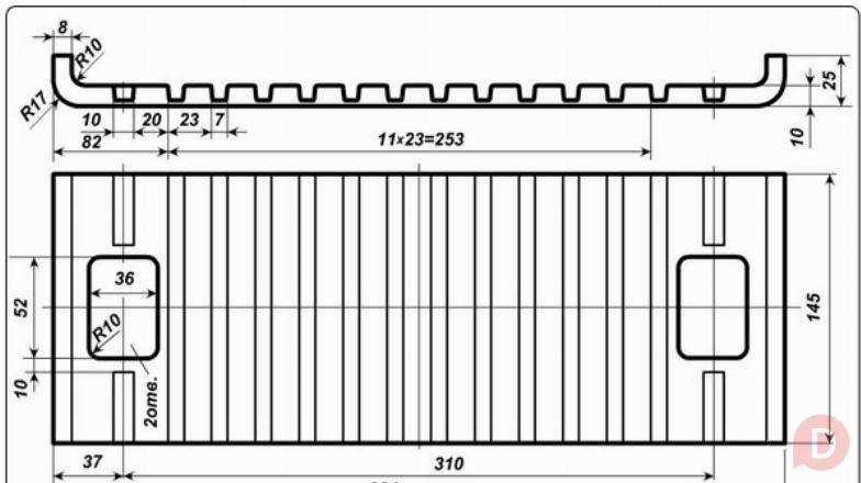 Резиновая прокладка ЦП-328 ГОСТ Р 56291-2014 рельсового скрепления ж/д Нижний Новгород - изображение 1