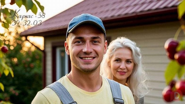 Дачные домики Каркас-58 в СНТ Малиновка, в Пензе под ключ Пенза - изображение 1