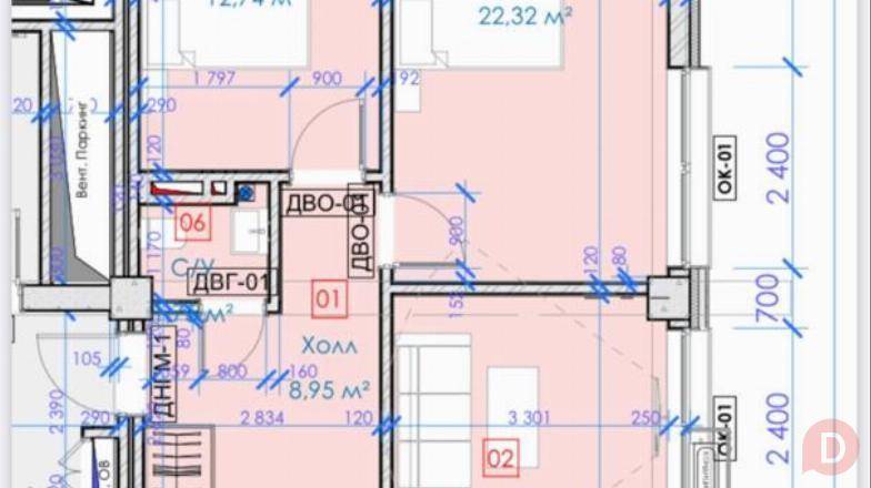 3-комнатная студия в ЖК Malina, район Куттубаева/Токомбаева (Магистрал Bishkek - изображение 1