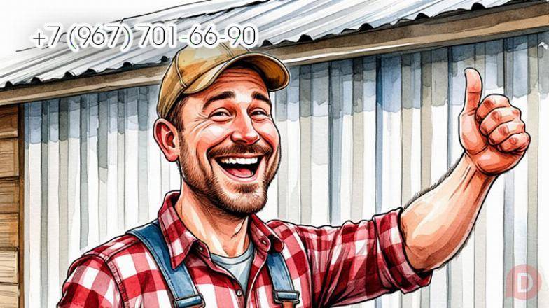 Обшивка деревенского дома профлистом, металлосайдингом Пенза - изображение 1