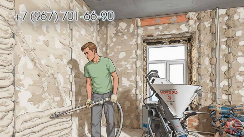 Штукатуры со станцией - штукатурка по маякам в доме в Пензе Пенза - изображение 1