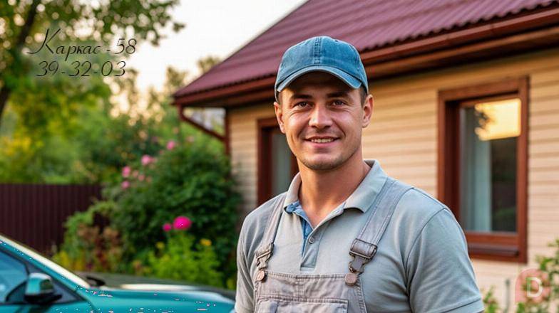 Дачные домики и дома строим на Барковке в СНТ Восход в Пензе Каркас-58 Пенза - изображение 1