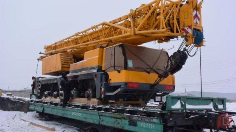Перевозка спецтехники ЖД ТК ТрансРусь по РФ экскаваторов автокранов Moscow - изображение 1