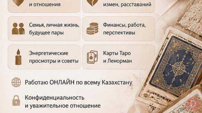 ТАРО • ЛЕНОРМАН • ИНДИВИДУАЛЬНЫЕ РАСКЛАДЫ ПО ВСЕМУ КАЗАХСТАНУ. Almaty - изображение 1