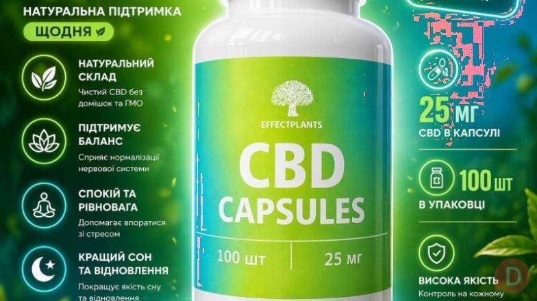CBD капсулы премиум 25 мг 60 капсул – поддержка эмоционального баланса Ивано-Франковск - изображение 1