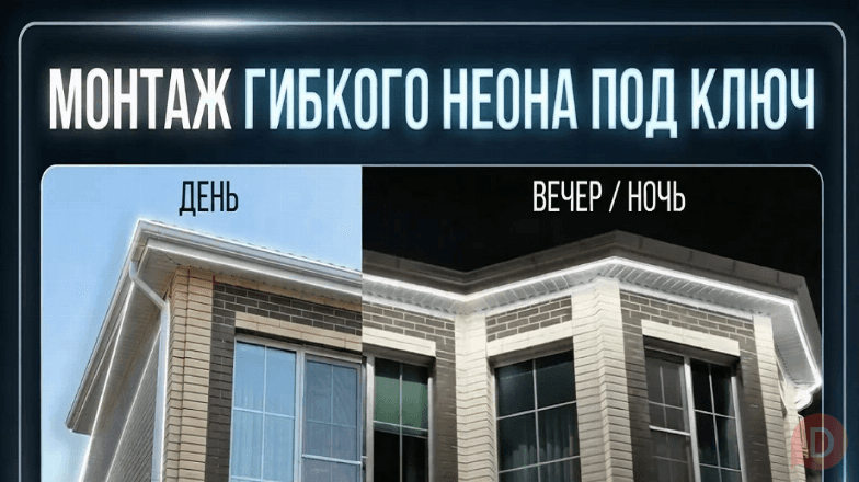Монтаж гибкого неона «под ключ» в Ростове-на-Дону и области Ростов-на-Дону - изображение 1
