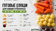 Очищенные овощи для столовых, кафе и ресторанов