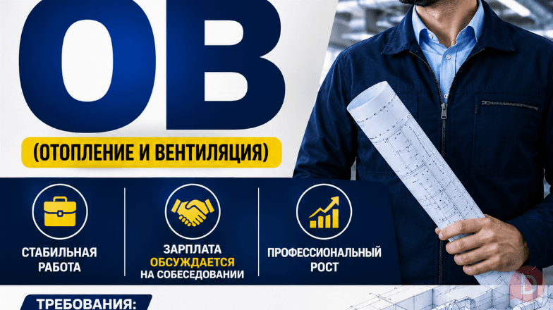 Требуется инженер ОВ (отопление и вентиляция) Бишкек - изображение 1