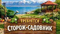 Требуется сторож-садовник. На Иссык-Куле