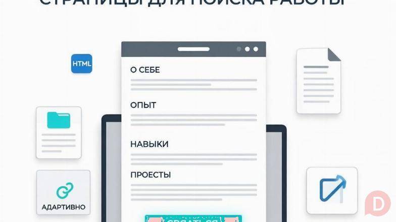 Шаблон персональной страницы для поиска работы - новый тренд Moscow - изображение 1