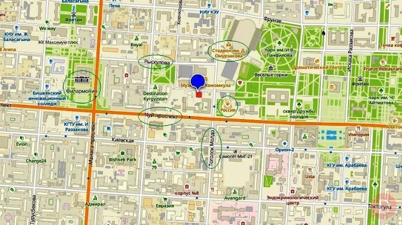 Сдаётся офисы в центре (от 31 до 100кв.м.) Дворец спорта Тоголок Молдо Bishkek - изображение 1