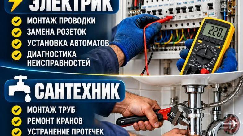 Электрик+ Сантехник. Выезд в день обращения! Bishkek - изображение 1