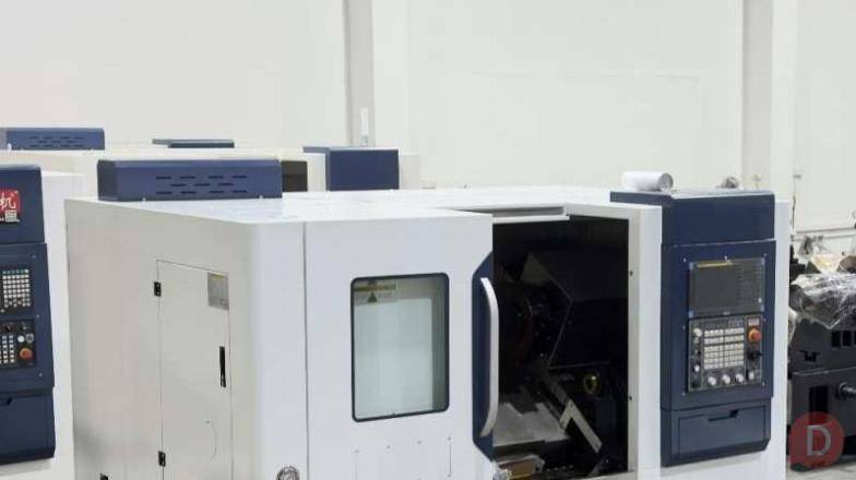 Токарный станок с ЧПУ DL55M Fanuc с фрезерованием — в наличии на склад Санкт-Петербург - изображение 1